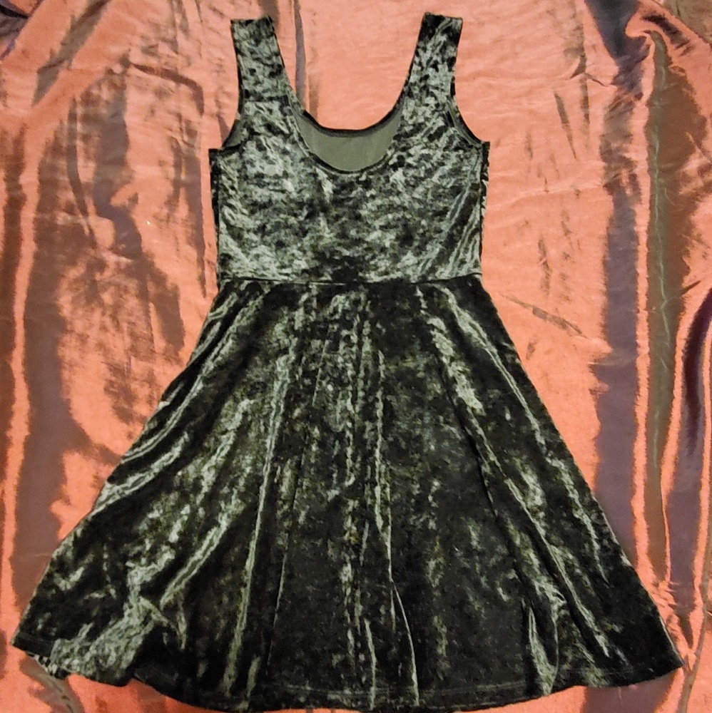 Velvet Mini Dress - Picture 1 of 3